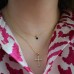 Χρυσός γυναικείος βαπτιστικός σταυρός Κ14 με αλυσίδα